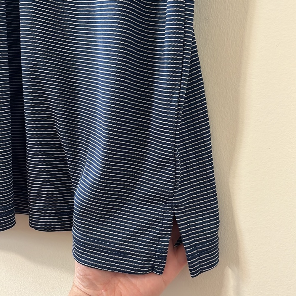 Slazenger Men’s Core Polo Striped Navy White Size XL - Picture 7 of 9